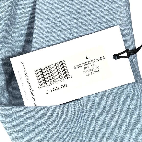 WeWoreWhat Blue Oversized Blazer with Notched Lapels Size Large NWT MSRP $168 - Picture 9 of 16